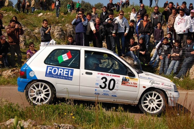 Una prova speciale in pi del Rally a Casarano.